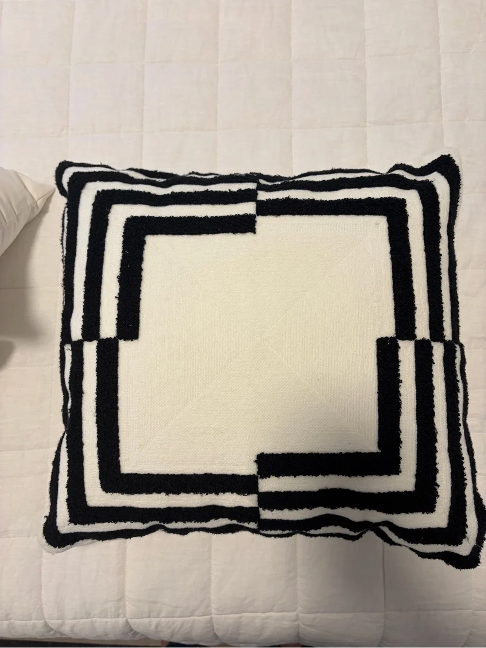 Accent pillow Bundle - His & Hers Decorative Pillow Set - White and Black